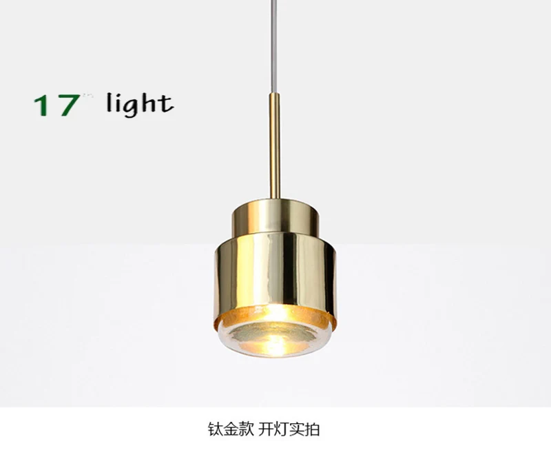 

Europe Nordic Small Copper Brass Pendant Light LED Golden Modern Pendant Lamp Bedroom Dinning Bar LED Pendant Light