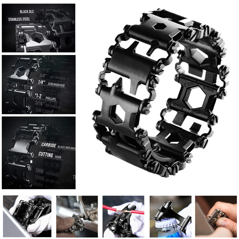 Hottime Wearable Tread 29 In 1 Multi-function Bracelet Strap Screwdriver Outdoor Emergency Kit Multi Tool | Украшения и