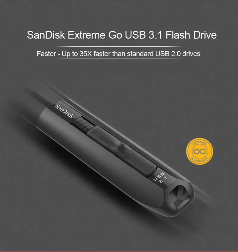 SanDisk Extreme Go USB 3,1 флеш-накопитель 128 ГБ флеш-накопитель 64 ГБ высокоскоростная карта памяти USB накопитель U диск SDCZ800