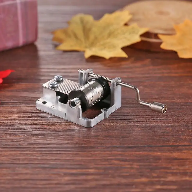DIY музыкальная шкатулка, набор для воспроизведения различных тонов, механическая музыкальная шкатулка с рукояткой, музыкальная шкатулка, шкатулки, декоративные коллекционные вещи для девочек