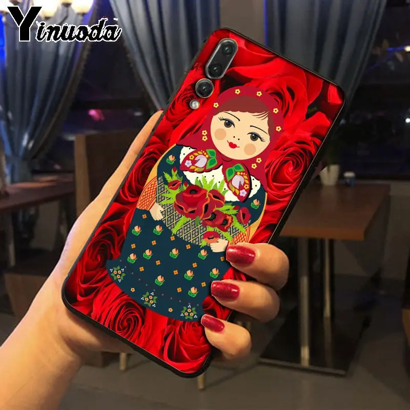 Yinuoda милые русские куклы узор Матрешка аксессуары для телефона чехол huawei p20 pro p20lite