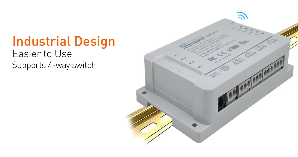 Sonoff 4CH Pro R2 4 канала банды RF 433 МГц пульт дистанционного управления беспроводной Wifi умный переключатель инчинг интерлок реле Alexa совместимый