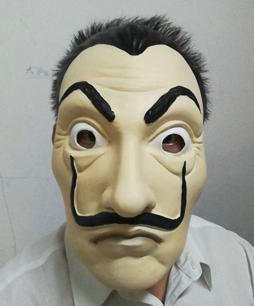 Латексная Маска Сальвадора Дали 10 шт./лот латексная маска La Casa De Papel реквизит для