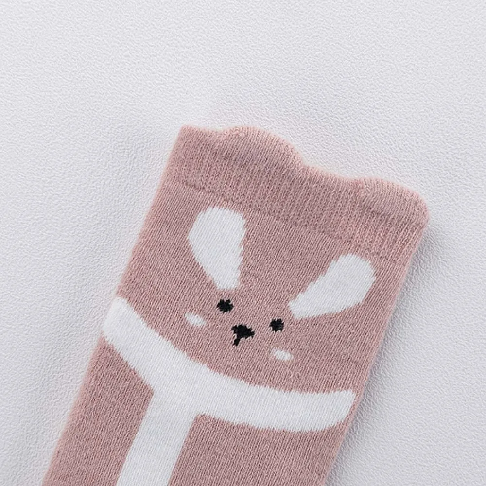 Осенне-зимние носки-тапочки для новорожденных с героями мультфильмов носки