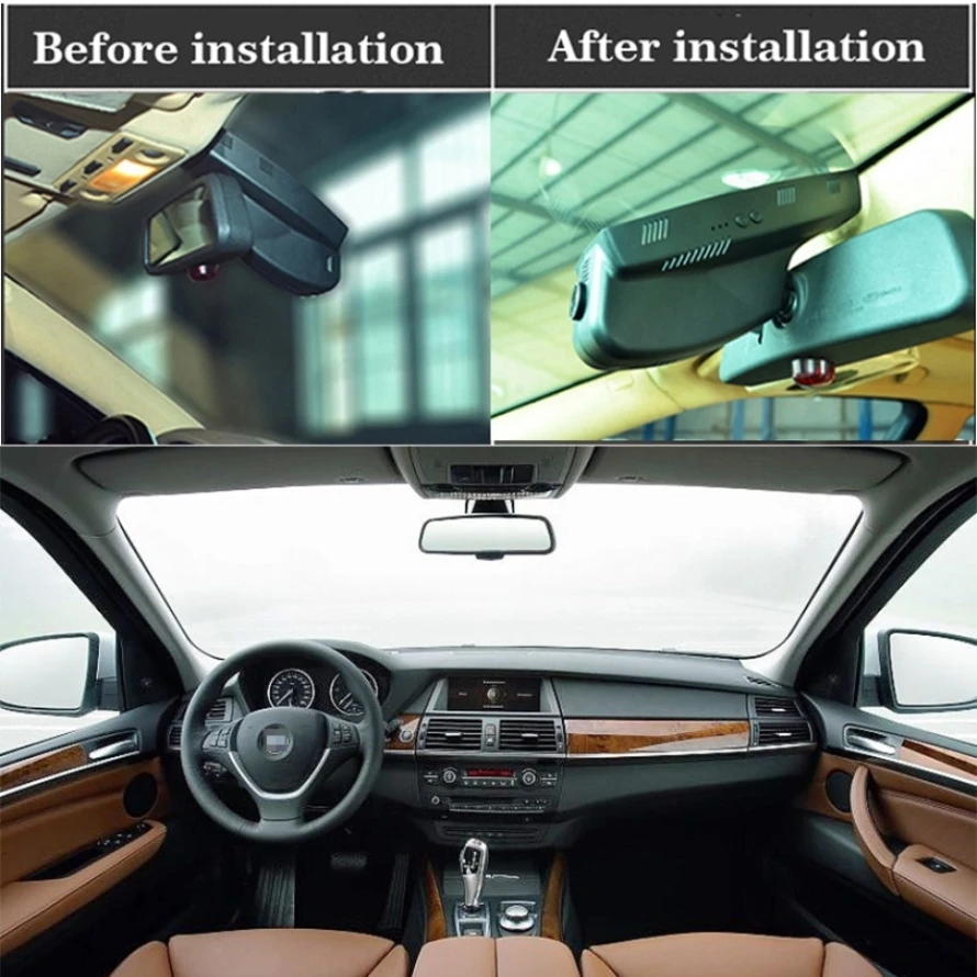 YESSUN для BMW 3 E46 E90 E91 Автомобильный видеорегистратор Мини Wifi della Novatek 96658 Передняя