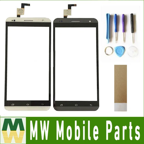 

1PC/Lot High Quality For X-BO x bo xbo V10 Touch Screen Digitizer Replacement Part Black White Color With Tape&Tools