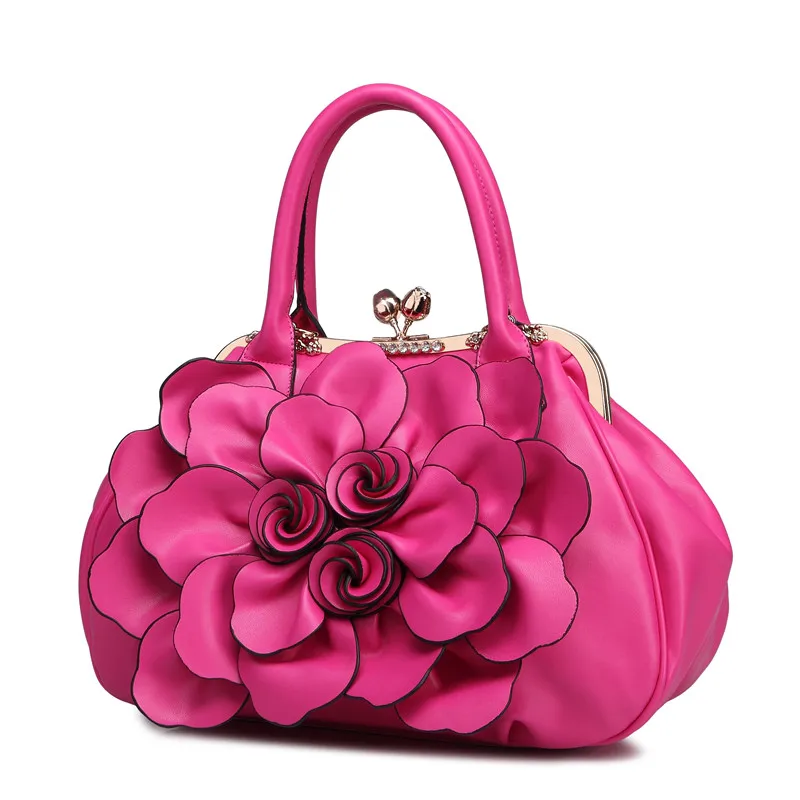 Женская сумка через плечо из искусственной кожи с цветами|crossbody handbag|handbag pinkbag pu |