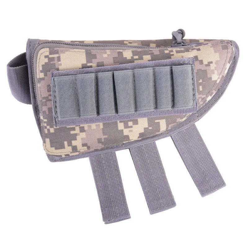 Multifuction Tactical Buttstock Military Hunting Shooting Pouches Cheek Rest Ammo Poushes | Спорт и развлечения
