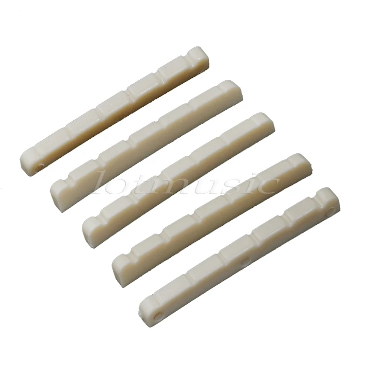 

5 Pieces 42X3X5mm ABS Plastic Electric Guitar Nut For Fender Guitar Replacement