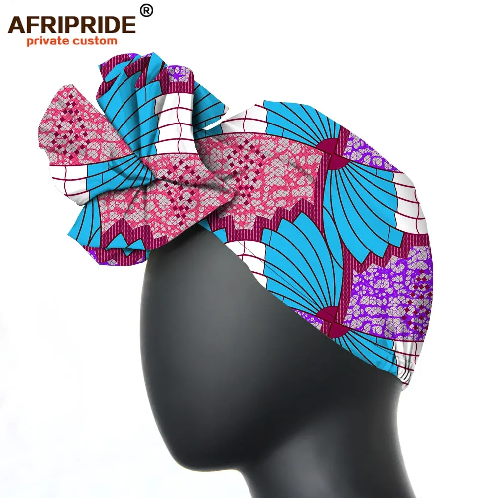 African headtie hat nigeria turban headband already tied african head wraps cap head scarf ankara fabric print AFRIPRIDE A19H003 - Цвет: 86