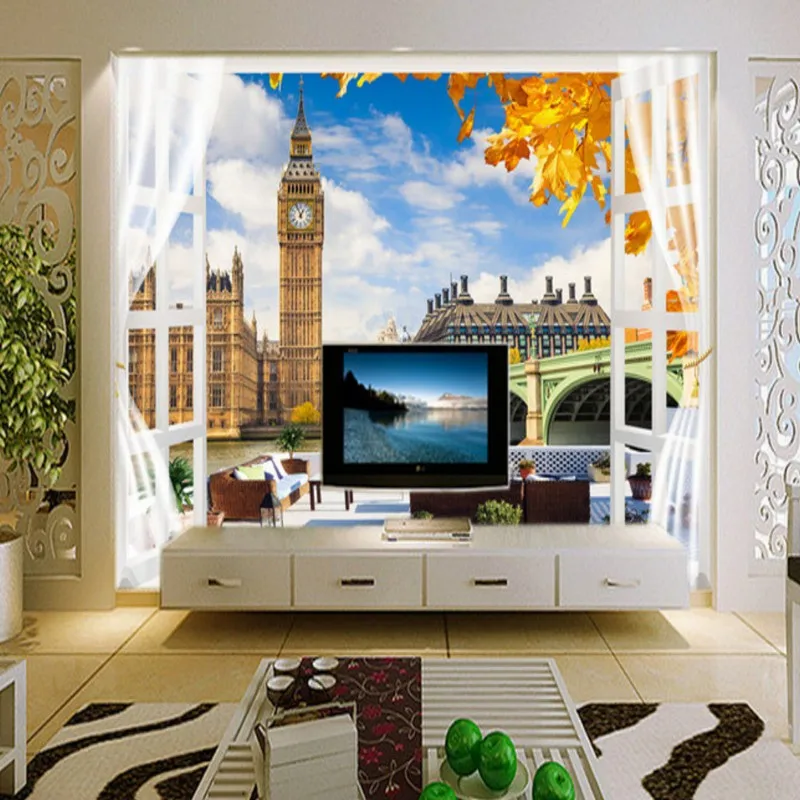 3d-фреска на заказ стерео фонические обои для спальни гостиной лобби удлиненные с
