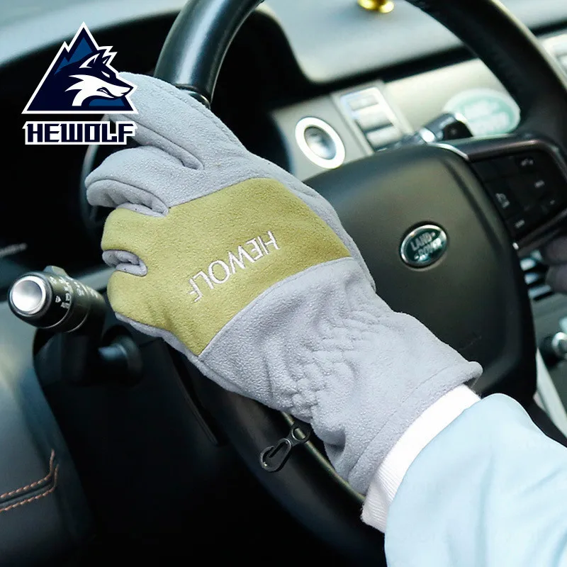 Hewolf тактические перчатки для альпинизма спортивные Зимние флисовые теплые