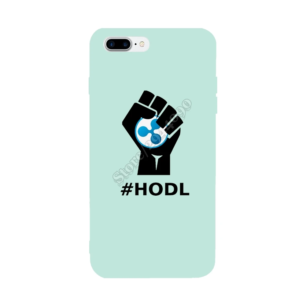 HODL Ripple XRP Logo For Iphone X Case Ultra-thin Top Soft TPU 6S 6 7 8 Plus Protective Custom Covers |