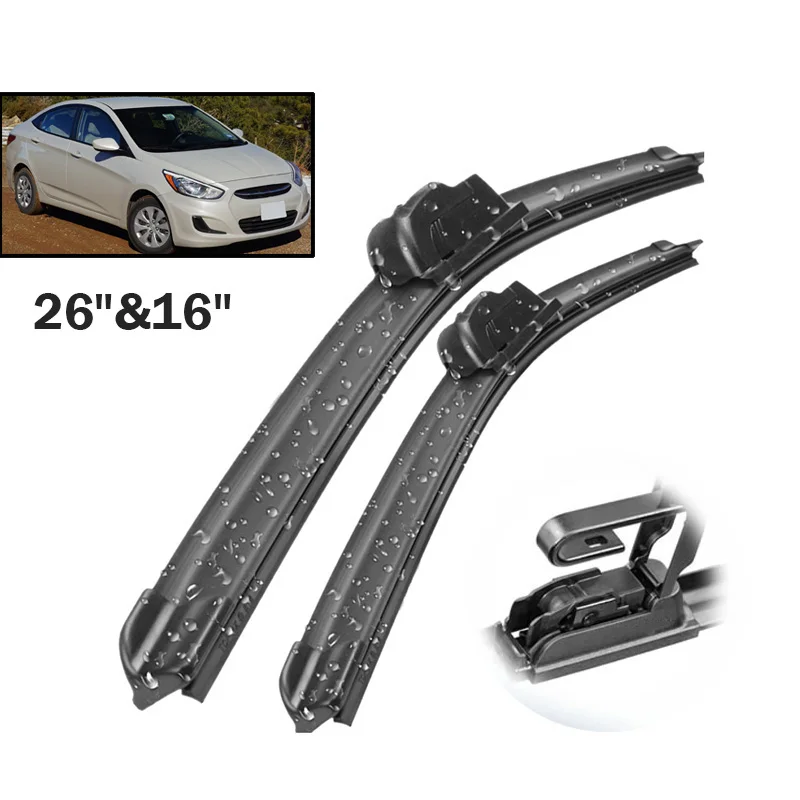 Щетки стеклоочистителя Erick's для Hyundai Accent RB 2012 2016 2017 лобовое стекло переднее 26 + 16