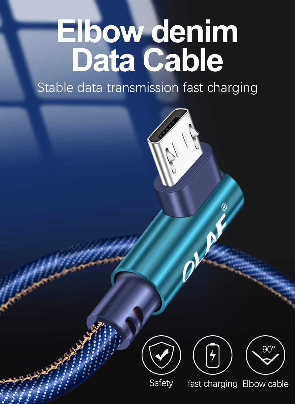 Олаф 90 градусов микро usb кабели для мобильных телефонов для samsung s6 s7 edge USB микро Быстрая зарядка телефон игровой шнур Android usb кабель