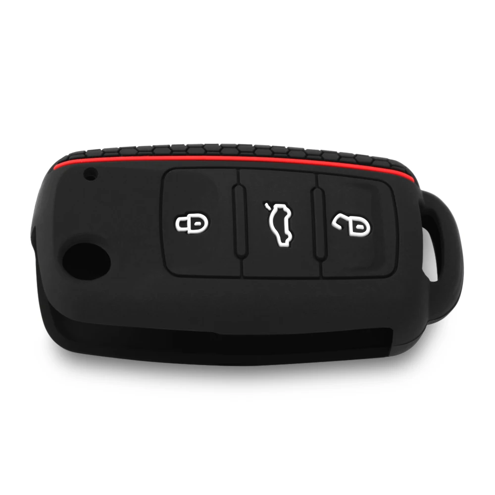 Чехол для ключа стайлинга автомобиля чехол VW Golf Bora Jetta POLO GOLF Passat Skoda Octavia A5 Fabia SEAT Ibiza