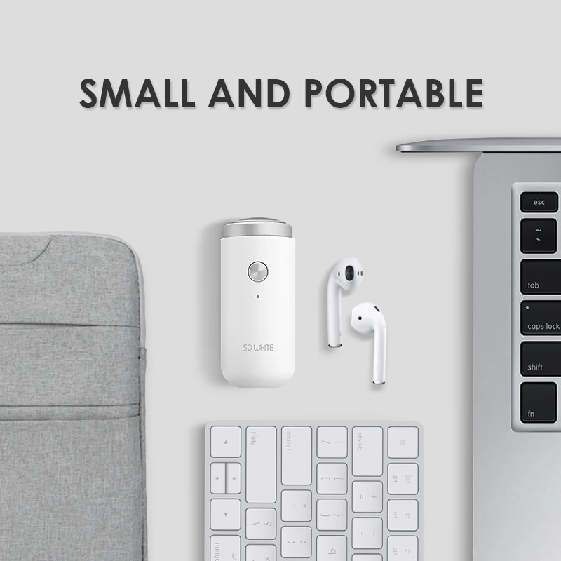 XIAOMI SO WHITE ED1 мини электробритва для мужчин портативный сухой влажный USB