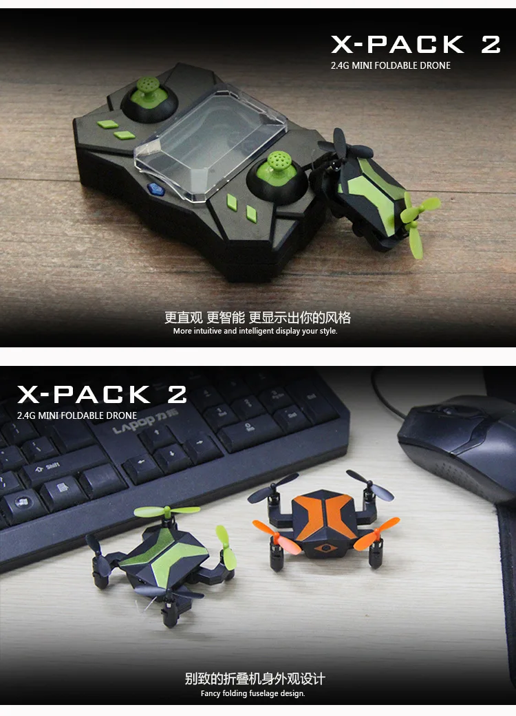 Новинка 2,4 г wifi fpv высота удерживания складной Безголовый 3D Роллинг RC Мини карманный Дрон Квадрокоптер с камерой