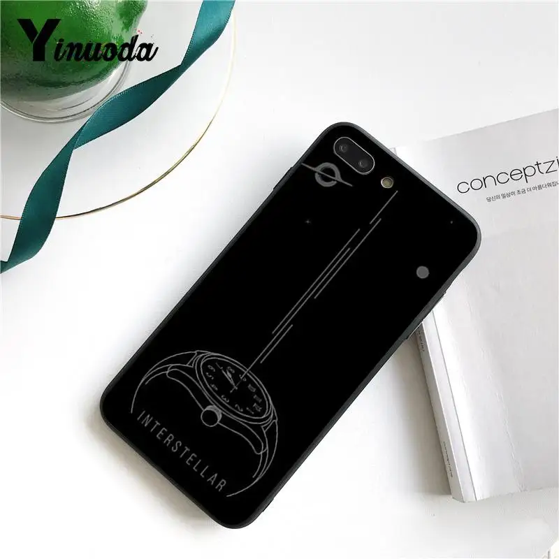 Yinuoda Interstellar черный ТПУ Мягкий силиконовый чехол для телефона iPhone 8 7 6 6S Plus X XS MAX 5 5S SE