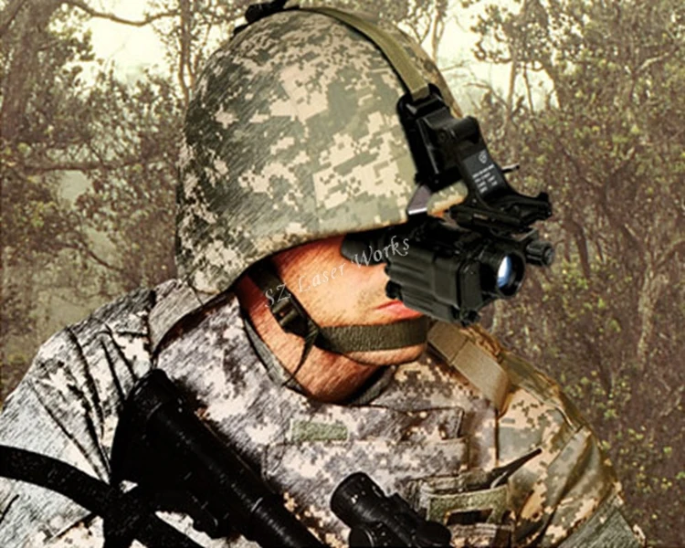 Профессиональный Полный Темный Gen1 IR 3X44 мощный Монокуляр инфракрасные очки ночного видения телескоп с бесплатным комплектом для крепления на шлем# NV550