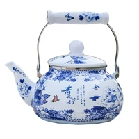 blue and white porcelain restaurant enamel pot restaurant teapot boiling pot boiling water making teapot