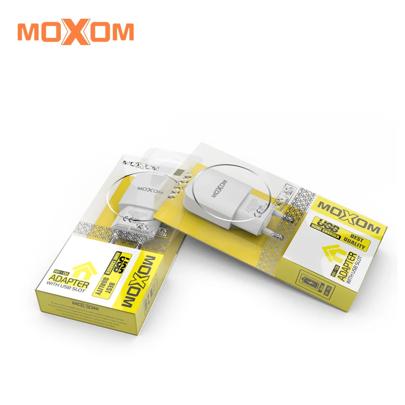MOXOM дорожное USB зарядное устройство мобильный телефон вилка европейского
