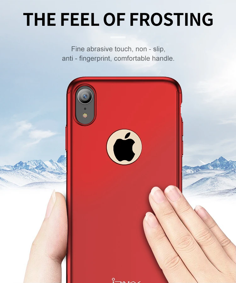 IPaky для iphone XR чехол ультра тонкий 360 Полный корпус+ Закаленное стекло протектор экрана для apple iphone XS MAX X XR 10 чехлы