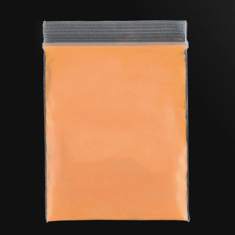 Orange Yellow 10 г Супер яркий светится в темноте экологический Флуоресцентный порошок DIY Художественный пигмент погружающийся порошок для ногтей светящийся порошок - Цвет: Orange Yellow