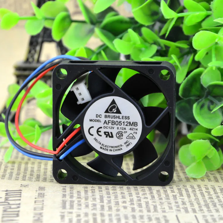 Оригинальный Дельта AFB0512MB 6Z14 DC 12V 0.12A 5 см 50*50*15 мм 5015 3 он-лайн осевой вентилятор