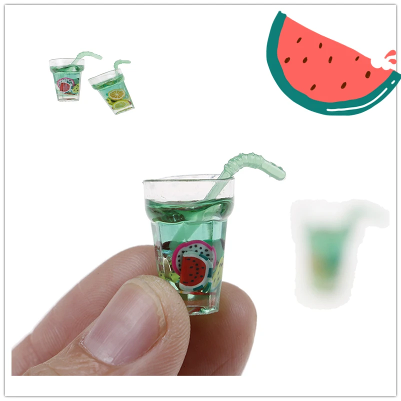 Милая Миниатюрная игрушка для кукольного домика в масштабе 1:12 имитация фруктов