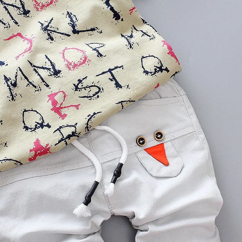 2018 Rushed Sale Halloween Cotton Children Clothing Sets Summer Print T-shirt + Shorts Kids Clothes Boys Sleeve Toddler Casual |