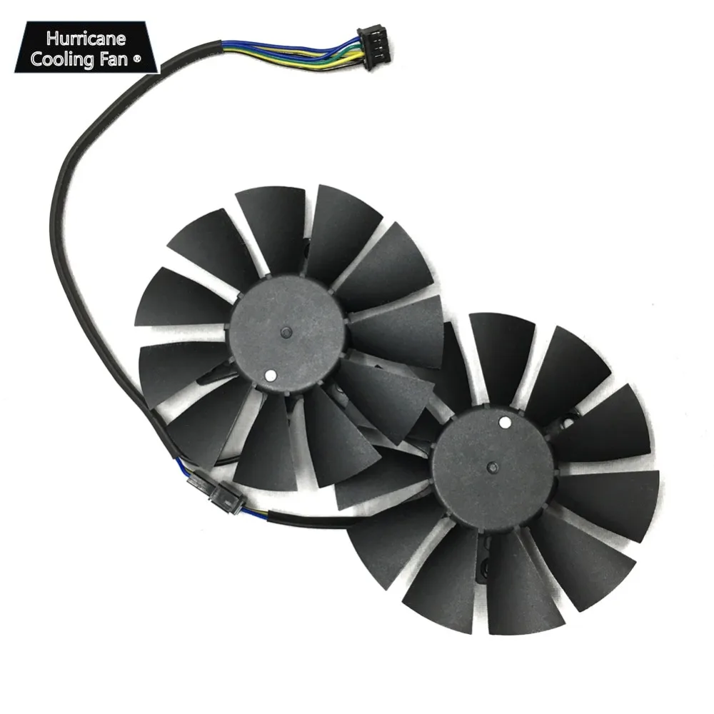 Вентилятор T128010SH 12 В 0 25a 75 мм VGA для видеокарт ASUS STRIX GTX 960 GTX950 750TI R9 370 285 охлаждающий