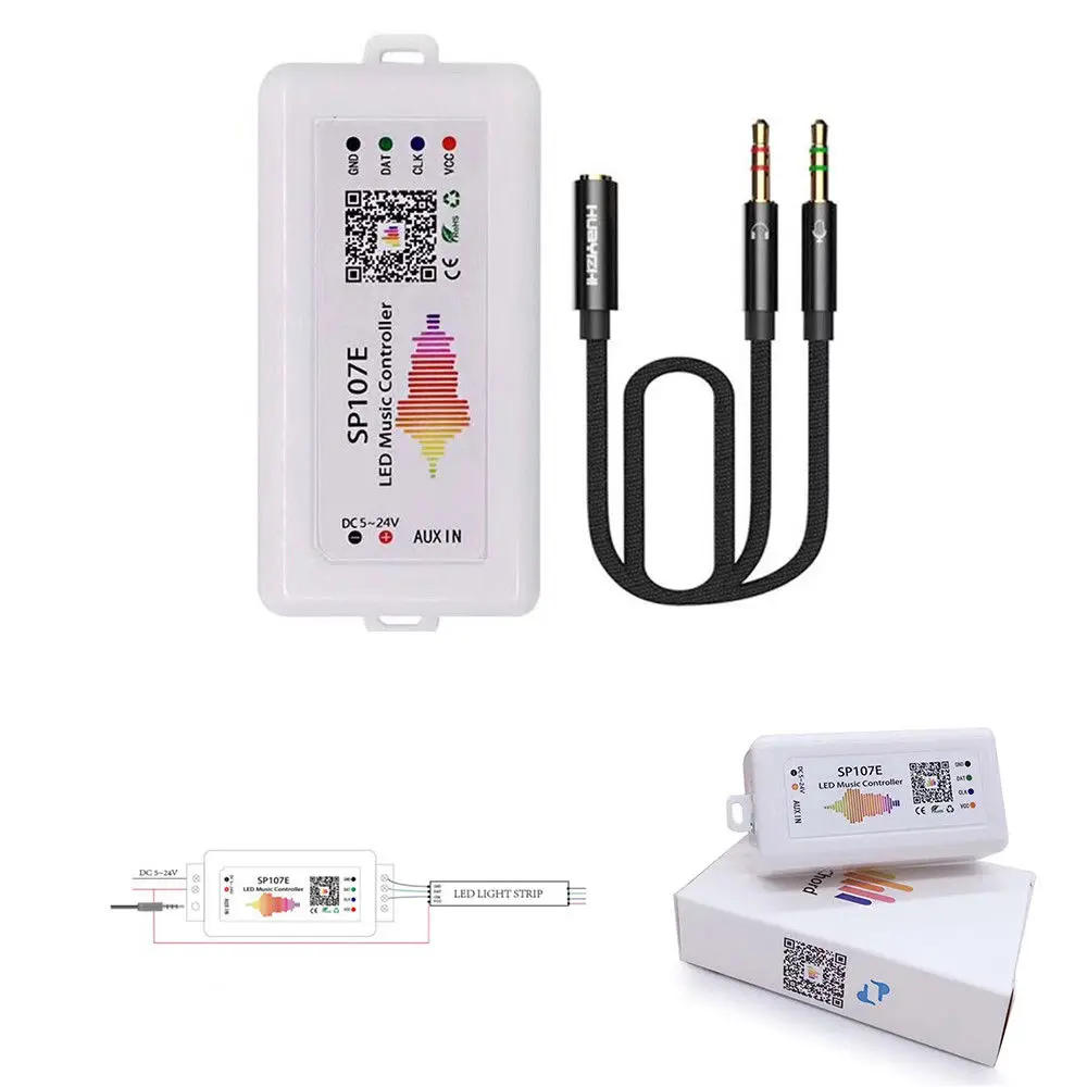 SP108E WIFI WS 2811/2812B светодиодный контроллер SP107E Bluetooth музыкальный с помощью