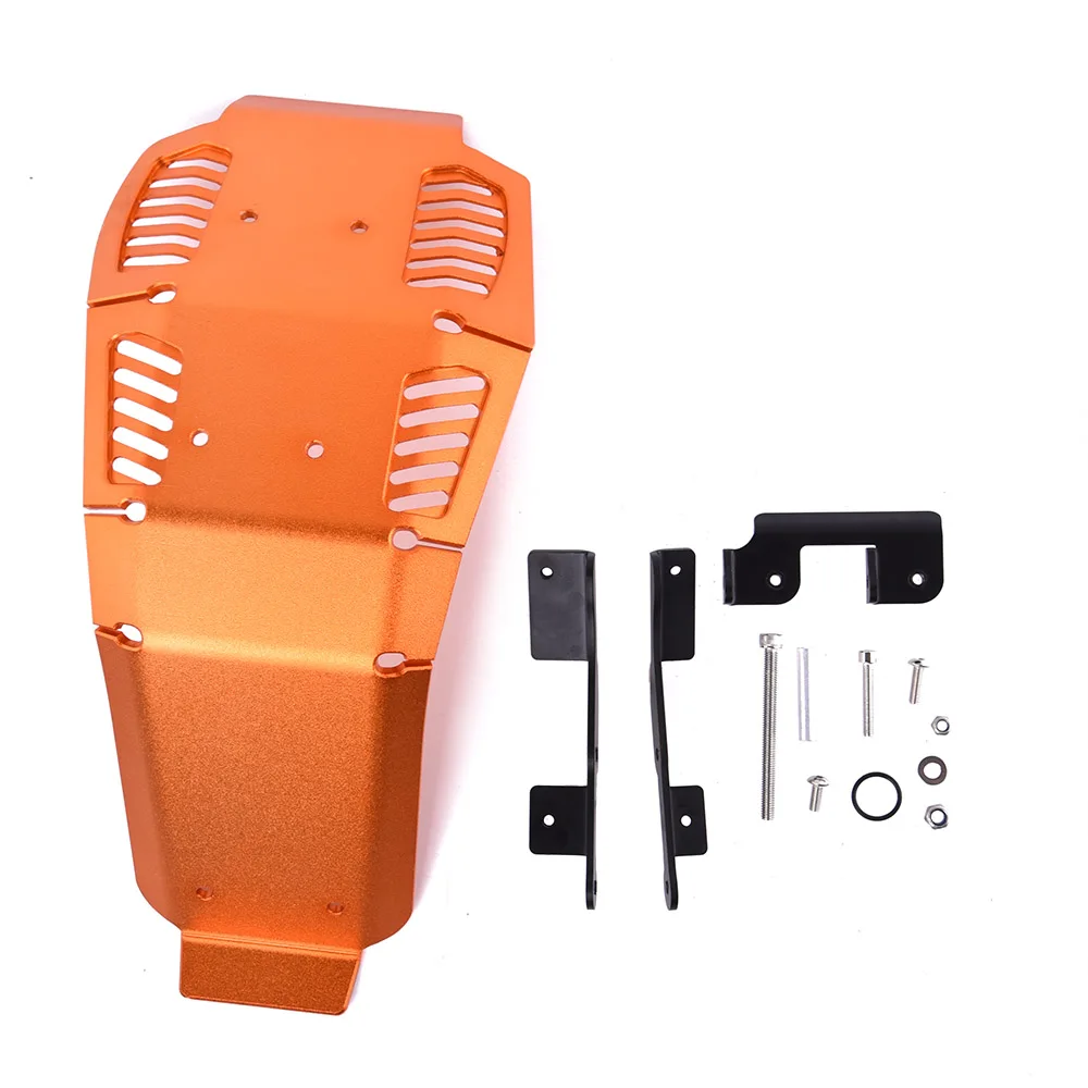 Мотоциклетная алюминиевая защита двигателя Glide Skid Bash Plate протектор для KTM 1050 1090 1290 Super ADV Adventure R - Цвет: Orange