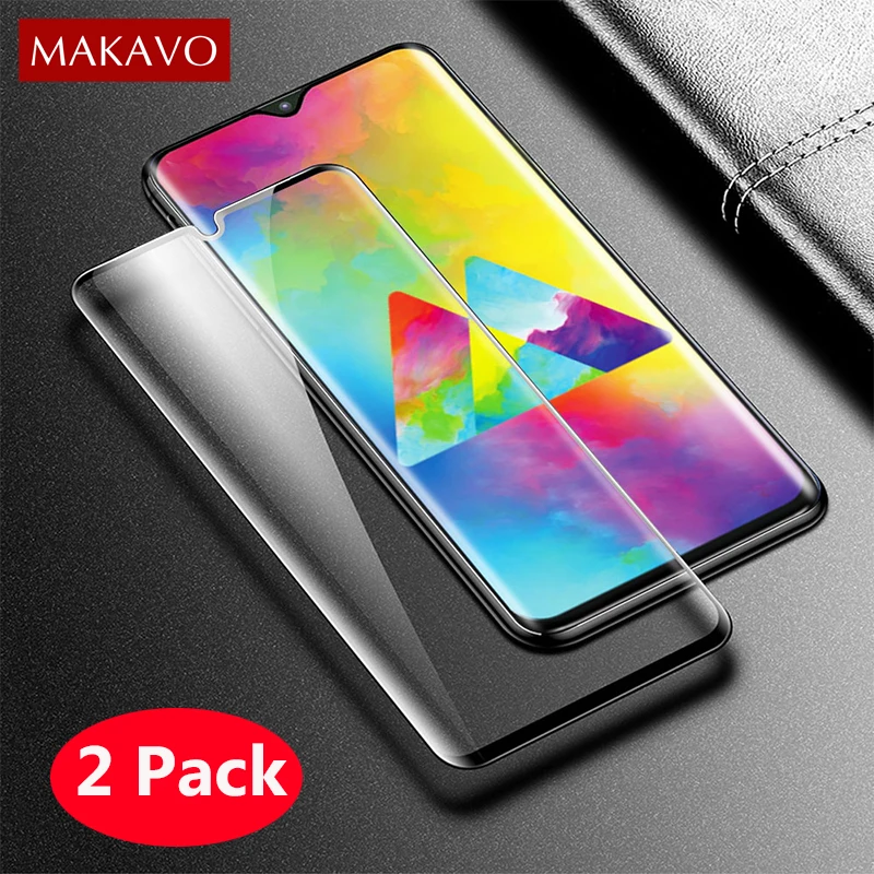 2 упаковки для Samsung Galaxy M20 закаленное стекло 9H Взрывозащищенная защитная пленка M30
