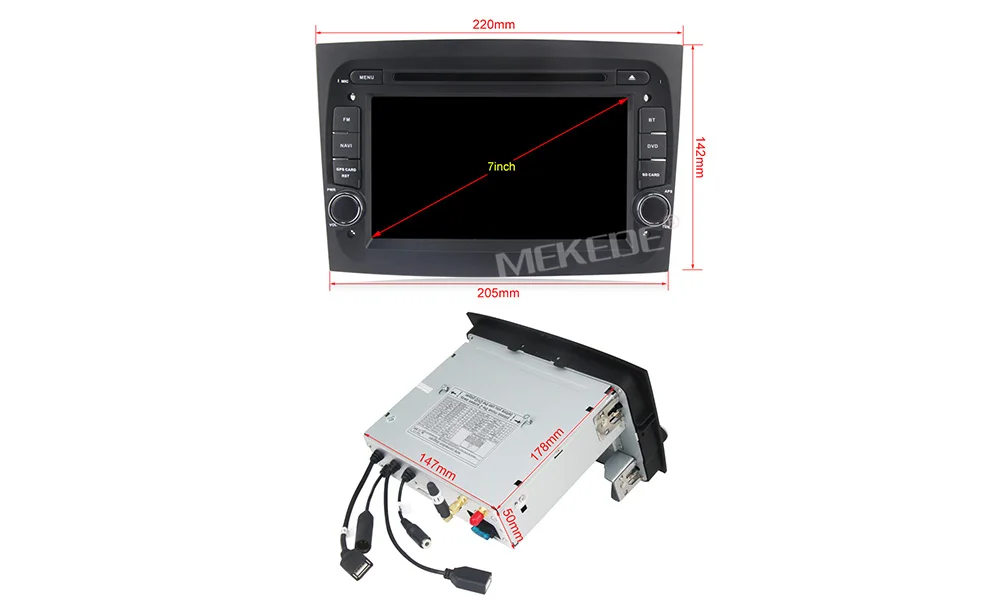 MEKEDE " Android 9,1 4 ядра автомобильный DVD gps плеер для FIAT DOBLO радио 2 Гб ОЗУ+ 32 Гб ПЗУ DAB USB 1080P DVR wifi BT навигационная карта