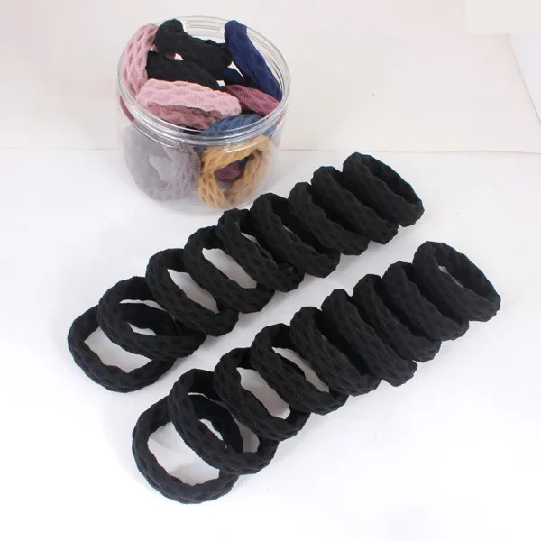 style2 black 20 шт./кор., модный утепленный комплект повязка на голову Высокое качество резинка для волос, обтянутая тканью; обруч для волос, аксессуары для волос, резинки для оптоволоконного кабеля Для женщин девушки Резиновая лента - Цвет: style2 black