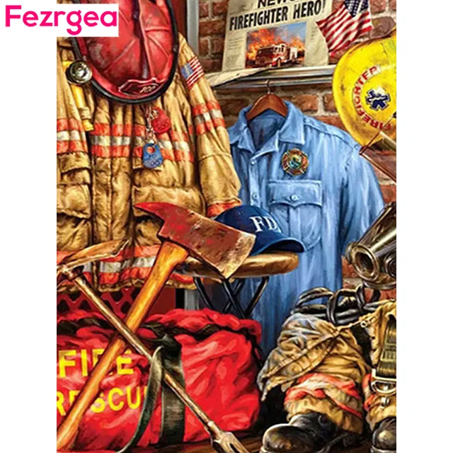 

Fezrgea Diamond Embroidery Full Round Display Cartoon Diamond Painting New Arrival Rhinestones Pictures Cross Stitch Needlework