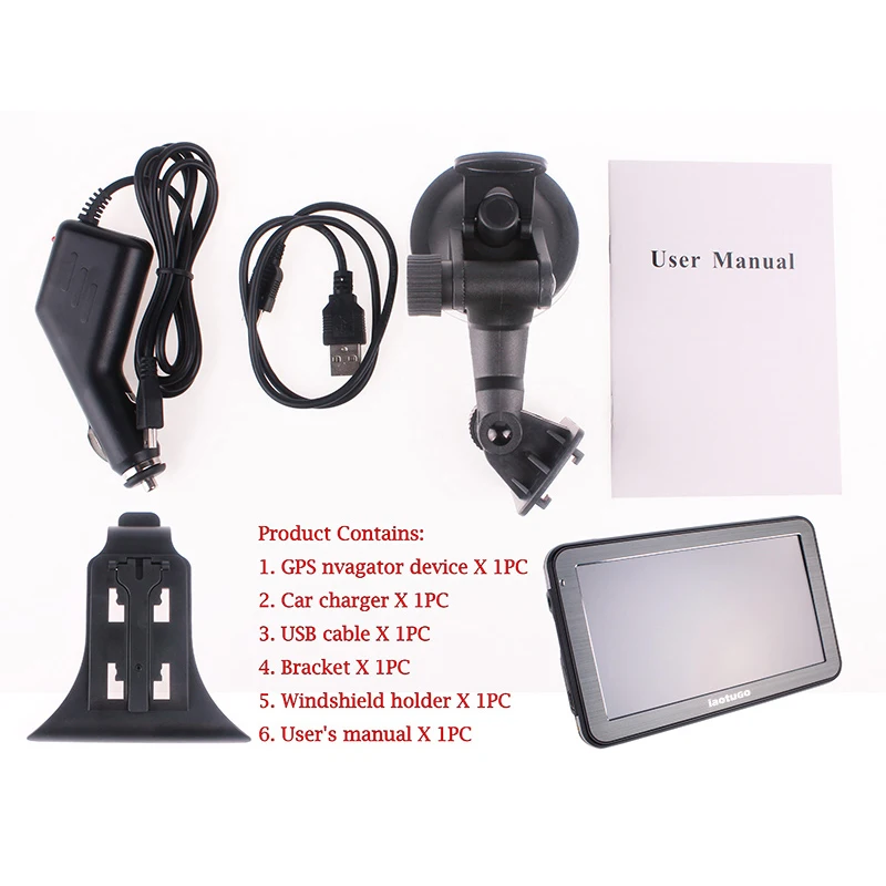 5 дюймов Автомобильный gps-навигатор bluetooth AV в MTK wince 6,0 gps-навигация 128 M, 4G, Поддержка Hands Free