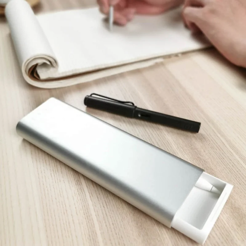 Xiaomi Mijia Youpin MIIIW металлическая канцелярская коробка портативный чехол Ручка алюминиевый корпус кнопочный переключатель для школы и офиса