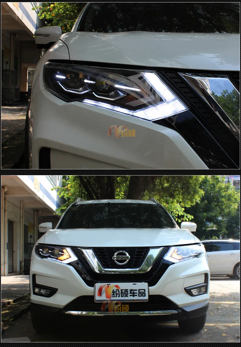 Doxa 2 шт. светодиодный фары для Nissan X-Trail светодиодный автомобильный фонарь ангельские глазки ксенон HID комплект Противотуманные фары светодиодный дневные ходовые огни