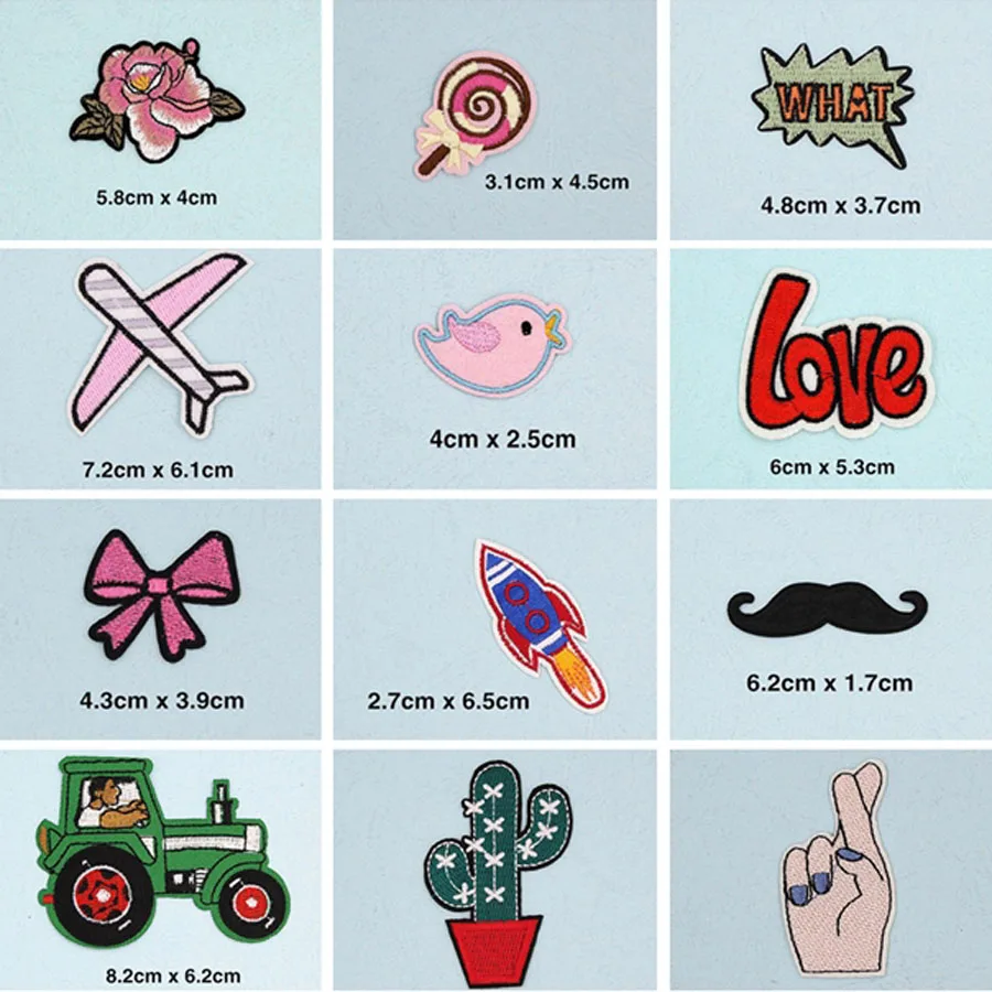 

Love Cactus Cartoon Patches Cap Shoe Iron On Embroidered Appliques DIY Apparel Accessories Patch For Clothing Fabric Badges BU5