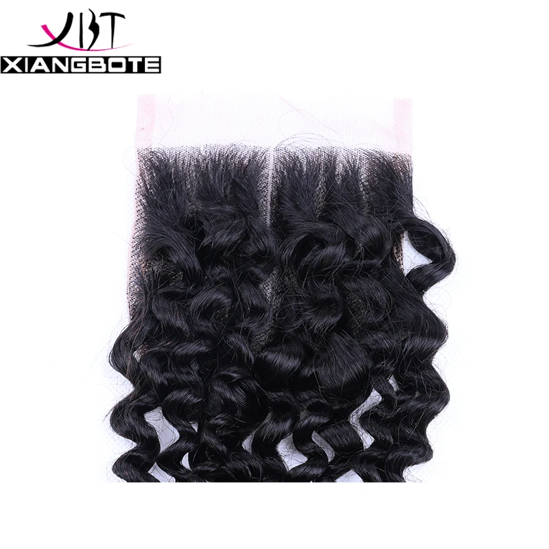 Бразильский Вьющиеся Волосы С Закрытием 3 Связки 7А Бразильского Виргинские