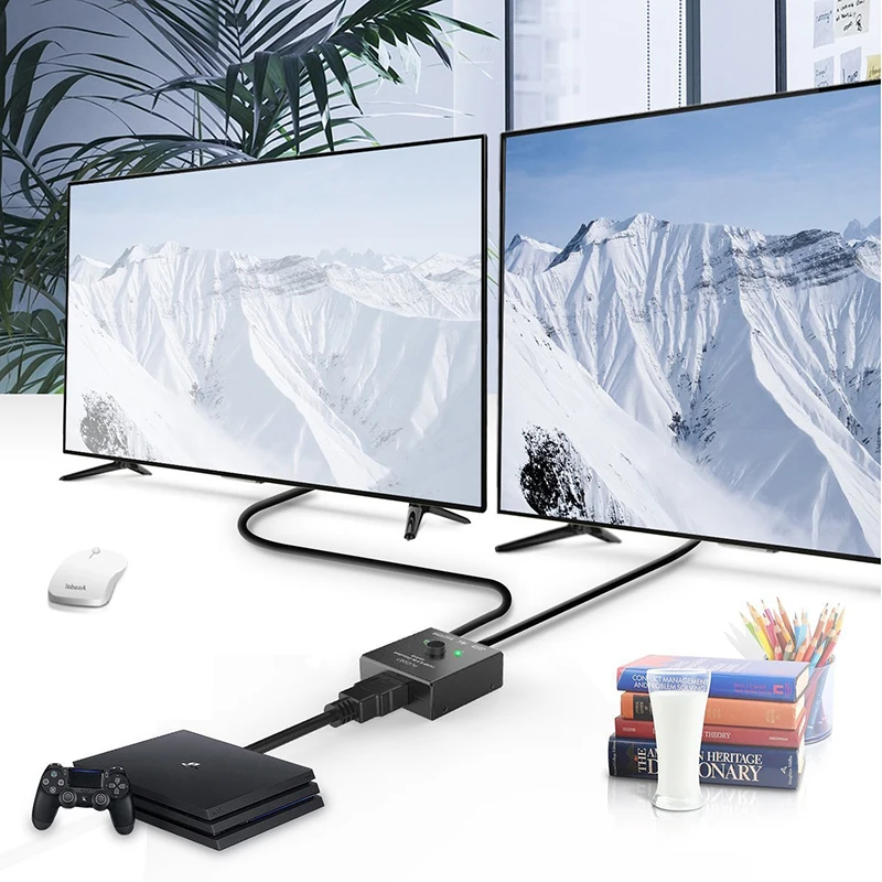 Felkin HDMI 2 0 двусторонний переключатель 1080P 3D 4K * 2K коммутатор 2X1 или 1X2 Разветвитель