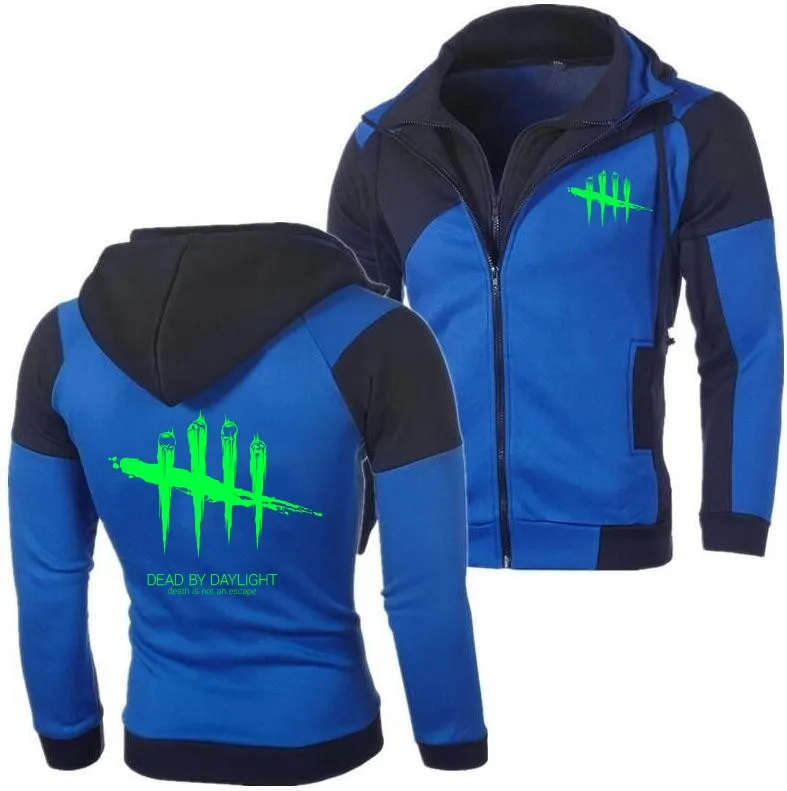 Модная толстовка с капюшоном на молнии принтом Dead by Daylight Приталенный кардиган