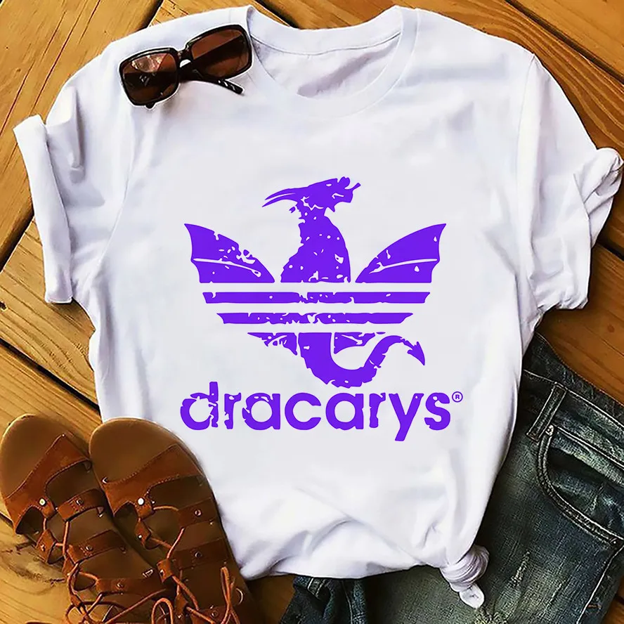 P1000-5 Daenerys Dragon Camiseta Dracarys забавная Футболка мужская летняя новая белая Повседневная футболка унисекс крутая уличная одежда Harajuku футболка - Цвет: P1000-5