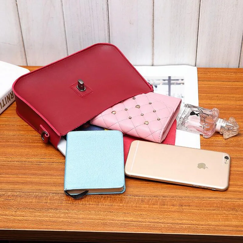 Маленькая женская сумка-мессенджер простая дизайнерская сумка через плечо из