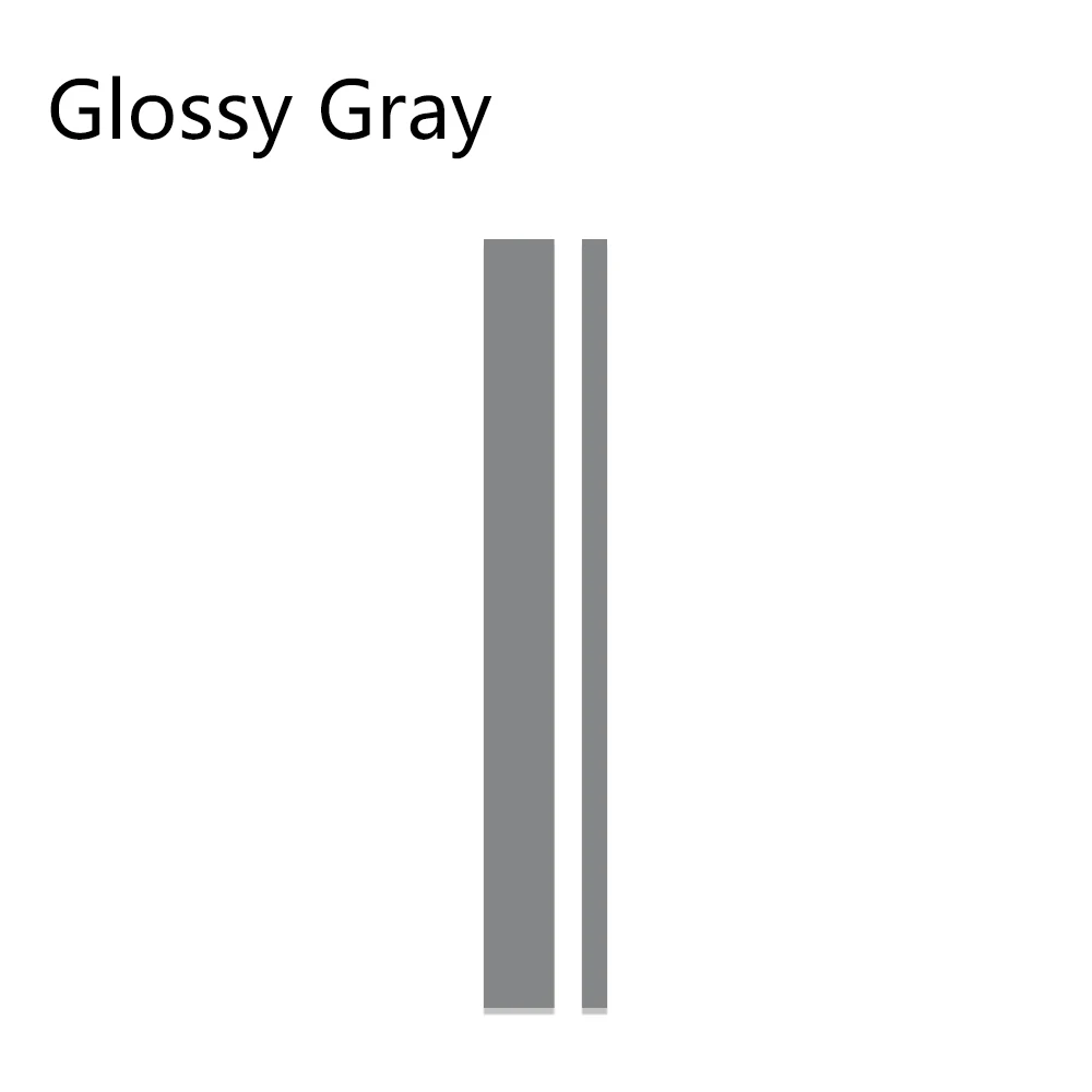Glossy Gray Накладка на капот автомобиля наклейка авто длинные полосы наклейки виниловая пленка гоночный автомобиль Стайлинг наклейка s Авто DIY Украшение Тюнинг автомобиля аксессуары - Название цвета: Glossy Gray