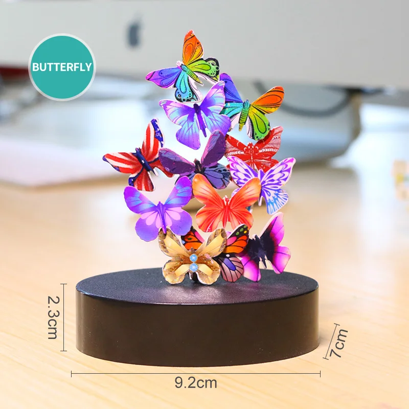 Butterfly Домашний декоративный магнит, металлические шарики, игрушка для снятия давления, железные украшения, аксессуары для украшения дома, сменные игрушки CLBJ - Цвет: Butterfly