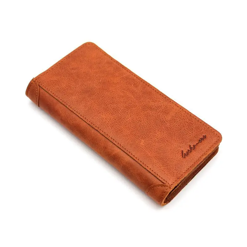 Роскошный брендовый высококачественный кошелек из 100% натуральной вощеной